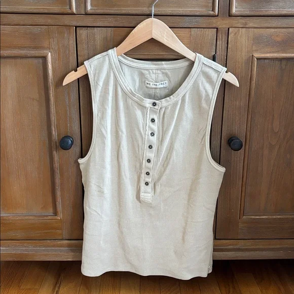 We The Free Jamie Henley Tank in Semolina, size XL, NWT - Picture 4 of 10
